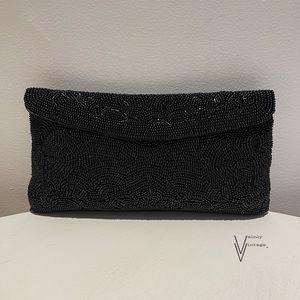 Vintage 50s Made in Japan Seed Bead Purse/Clutch